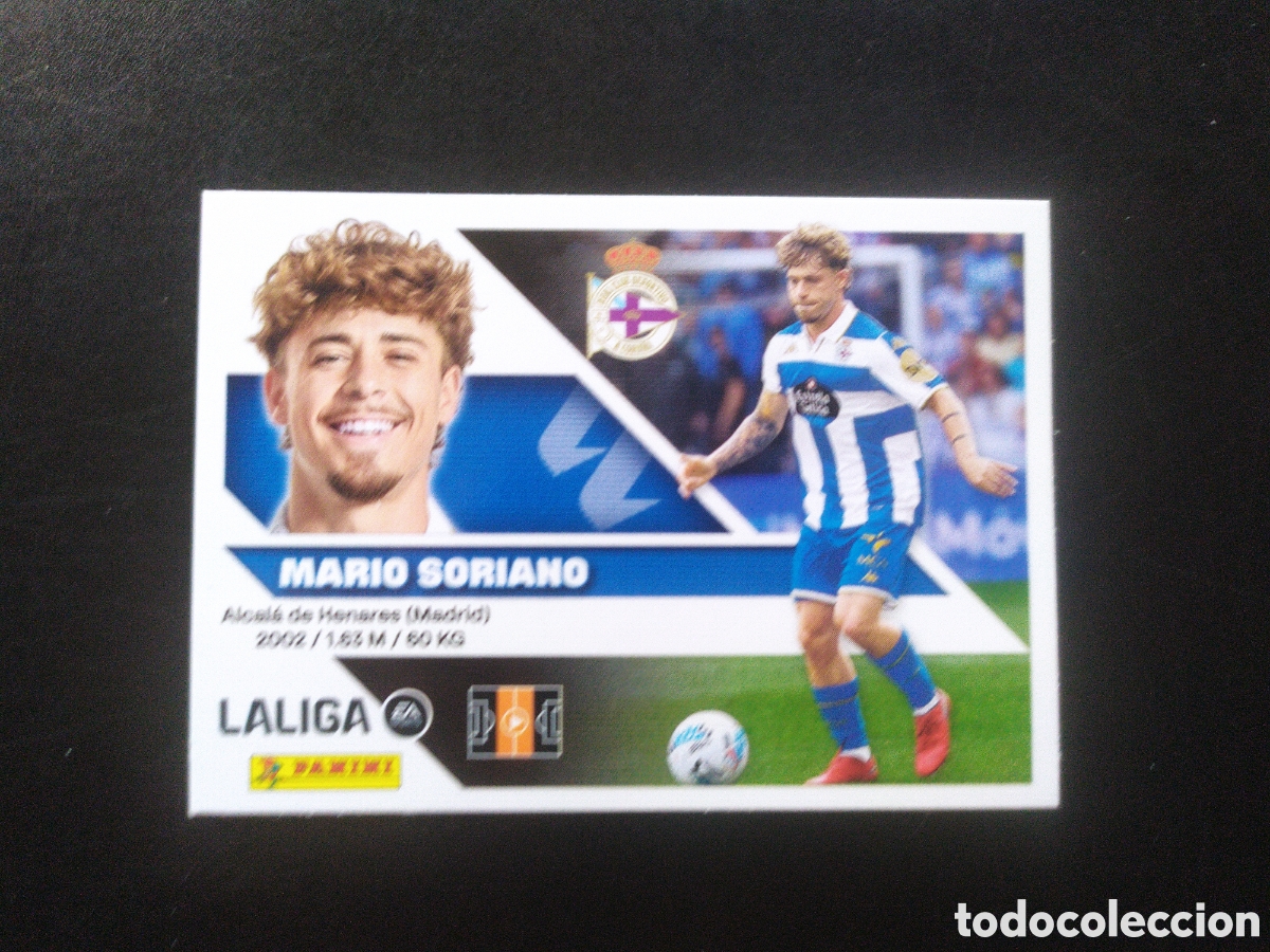 Cromos de f&uacute;tbol: Liga este 2026 2027 26 27 panini Mario Soriano n&deg; 13 Deportivo Coru&ntilde;a