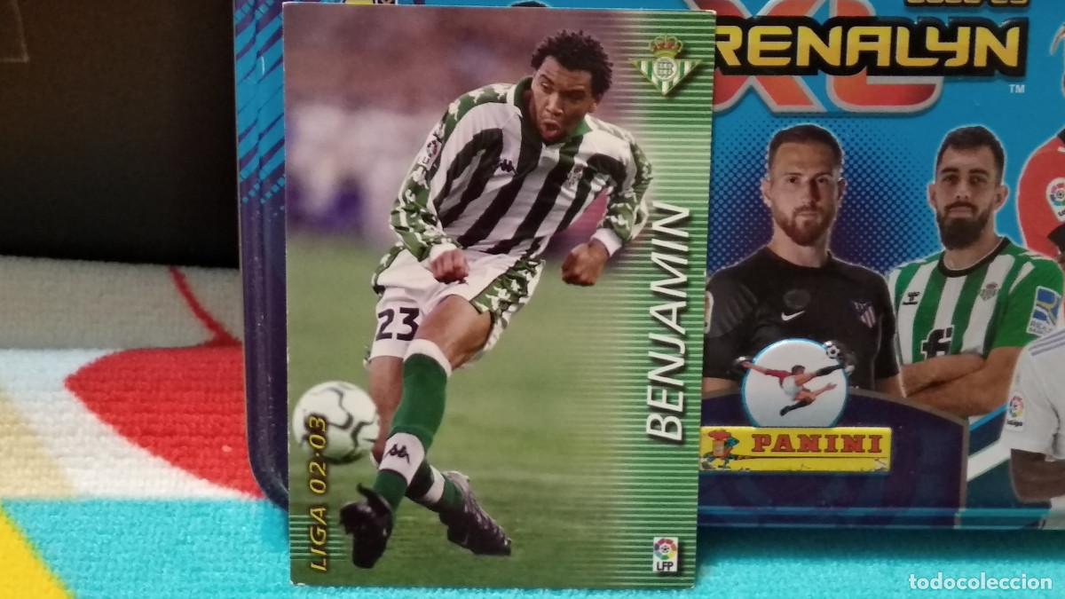 Cromos de f&uacute;tbol: 84 BENJAMIN - REAL BETIS LIGA 2002 2003 02 03 MEGAFICHAS PANINI