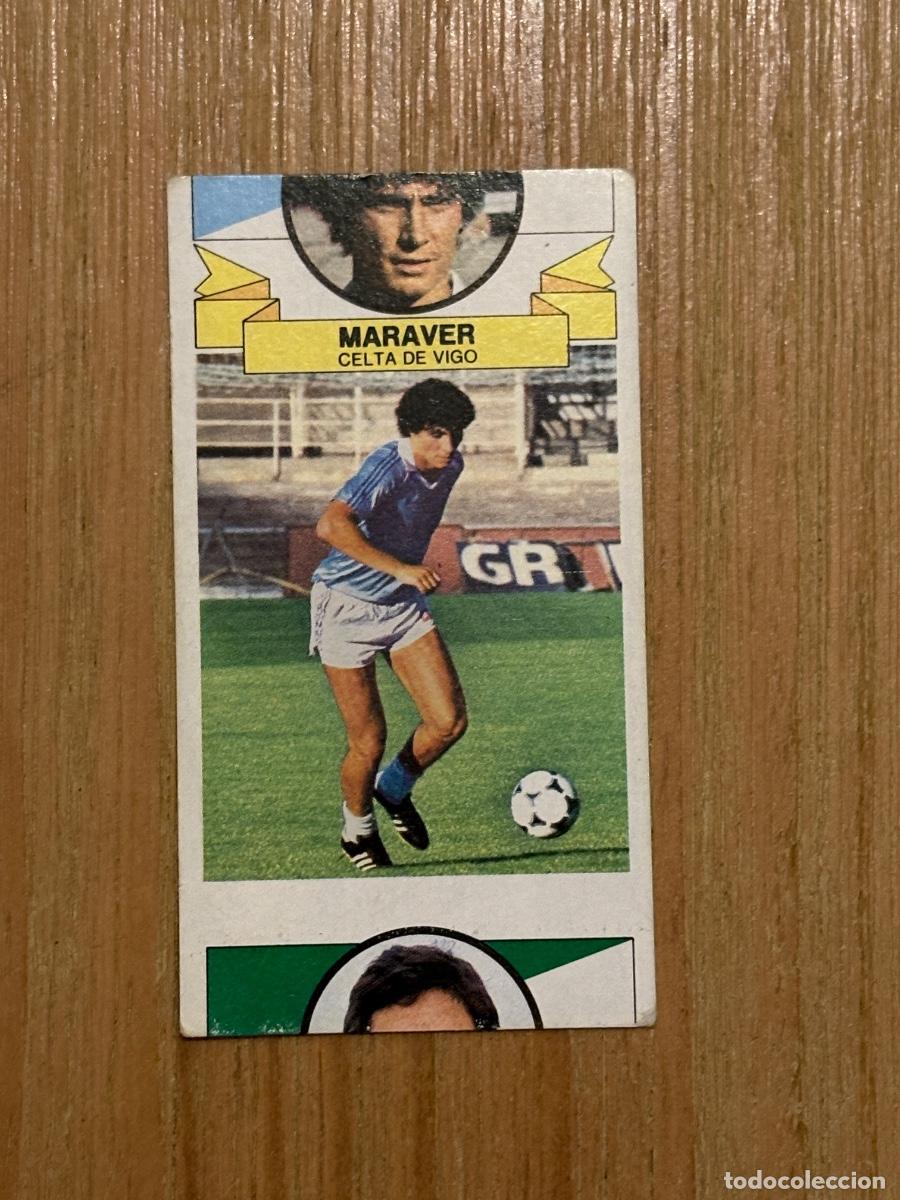 Cromos de f&uacute;tbol: 37. CROMO 1985-86 LIGA ESTE 85-86 MARAVER FICHAJE N&ordm; 14 COLOCA CELTA DE VIGO RARO ERROR CORTE VER