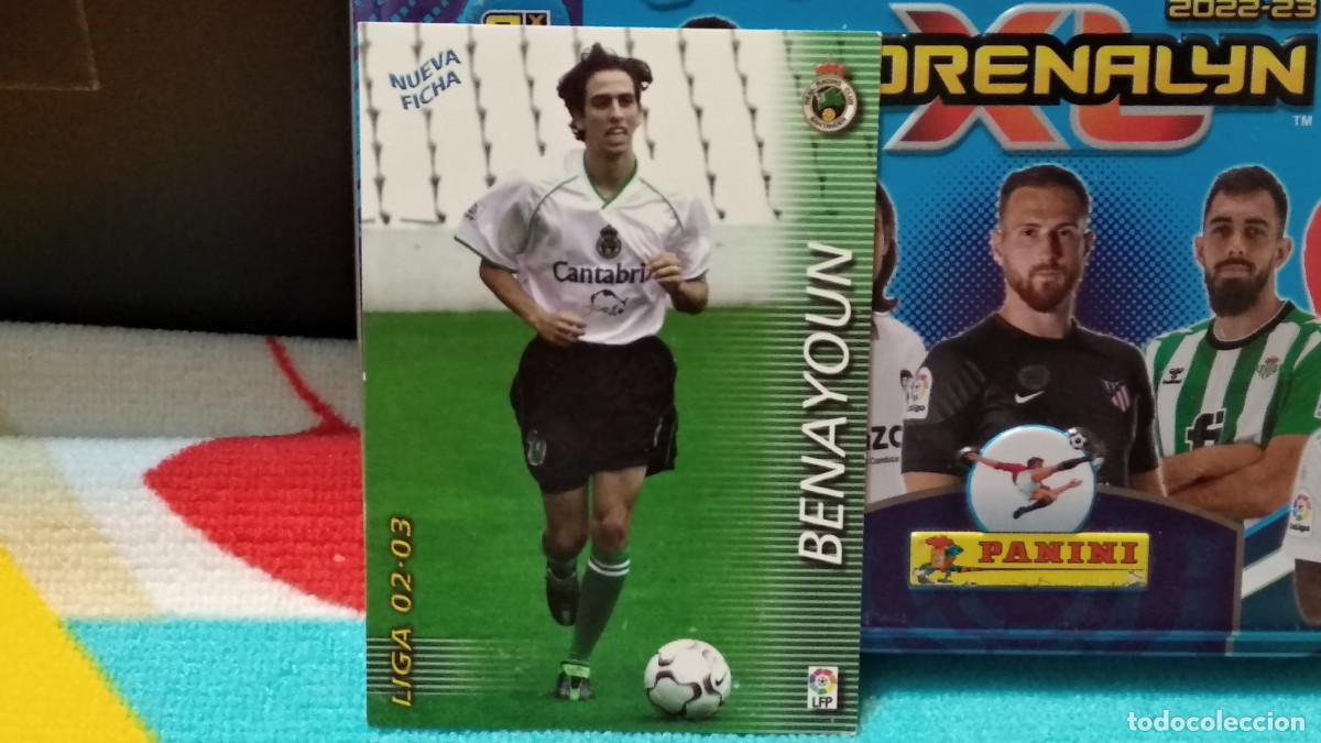 Cromos de f&uacute;tbol: 234 BIS BENAYOUN - RACING SANTANDER NUEVA FICHA LIGA 2002 2003 02 03 MEGAFICHAS PANINI