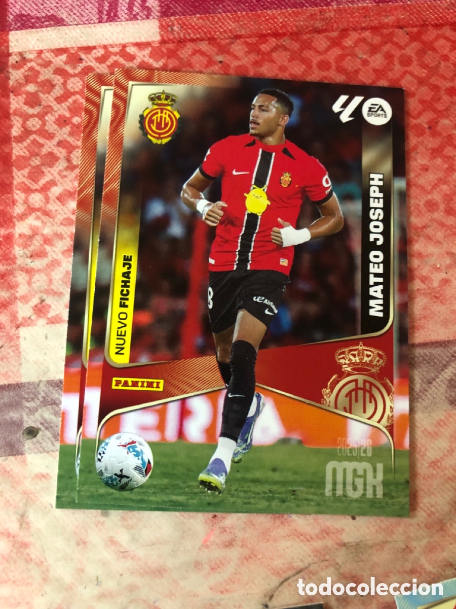 Cromos de f&uacute;tbol: Mateo joseph nuevo fichaje n&uacute;mero 468 del Mallorca Megacracks 25-26 2025-2026