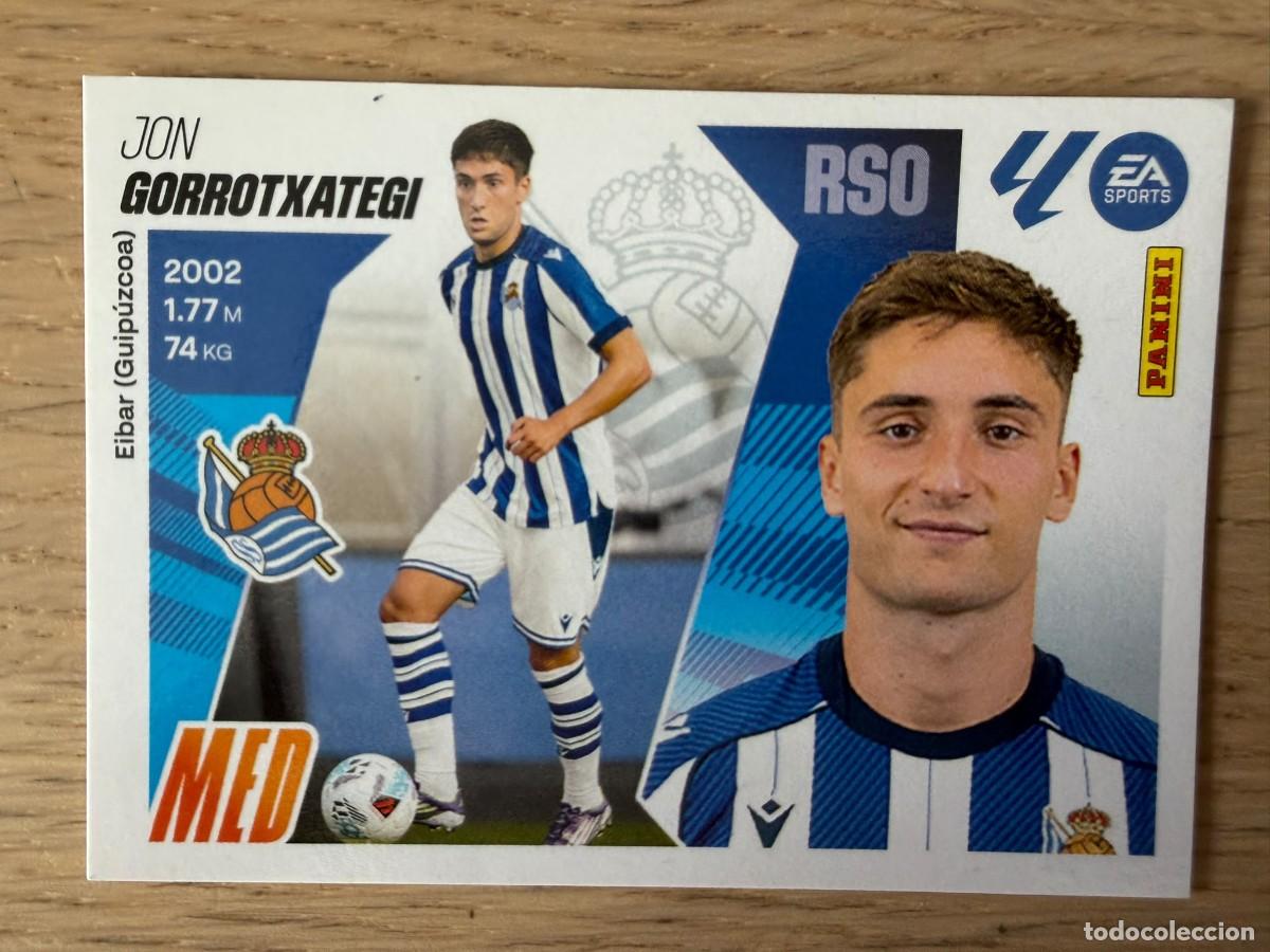 Cromos de f&uacute;tbol: FICHAJE 19 GORROTXATEGI REAL SOCIEDAD 25 26 2025 2026 LIGA EA SPORTS COLECCIONES ESTE SIN PEGAR