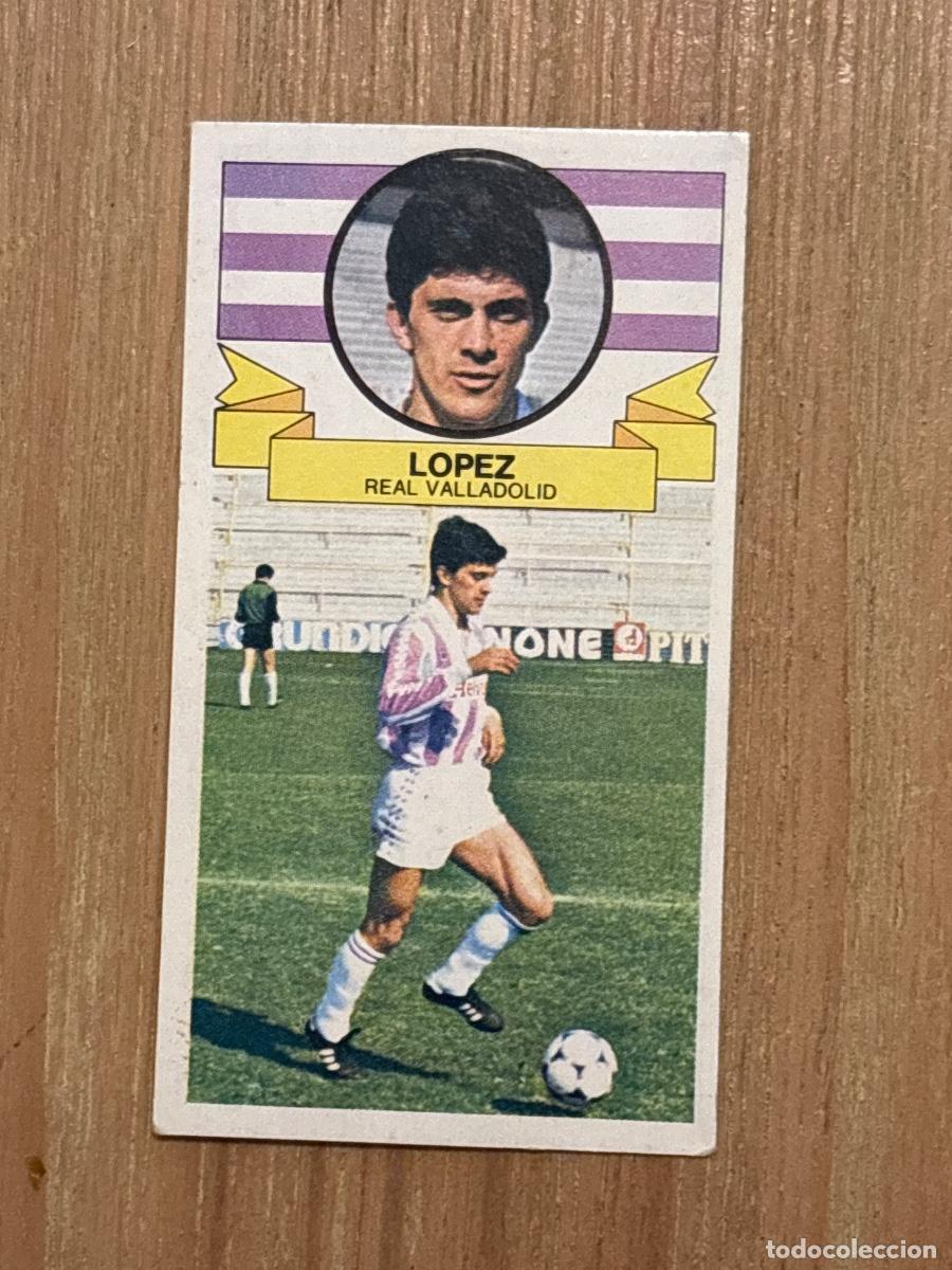 Cromos de f&uacute;tbol: 37. CROMO 1985-86 LIGA ESTE 85-86 L&Oacute;PEZ REAL VALLADOLID SIN PEGAR