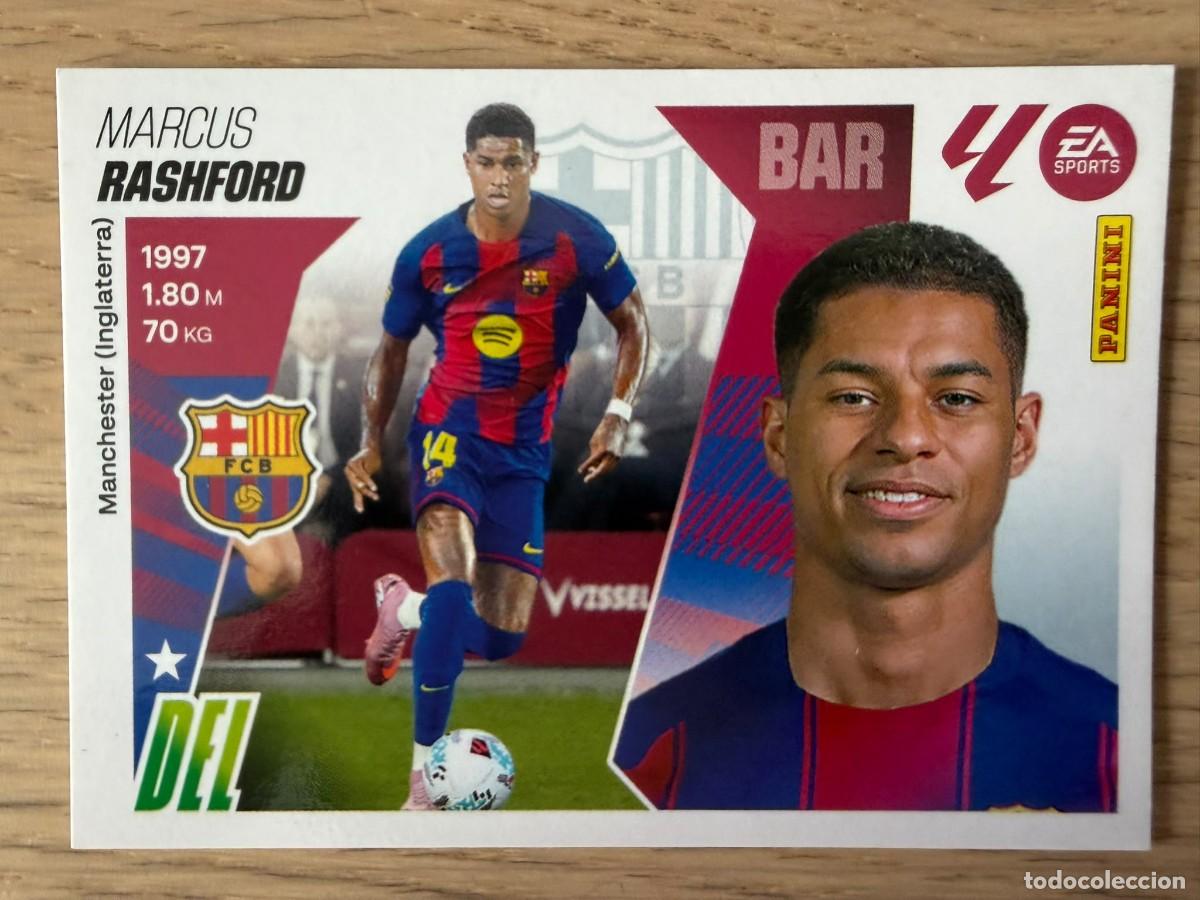 Cromos de f&uacute;tbol: FICHAJE 20 RASHFORD BARCELONA 25 26 2025 2026 LIGA EA SPORTS COLECCIONES ESTE SIN PEGAR