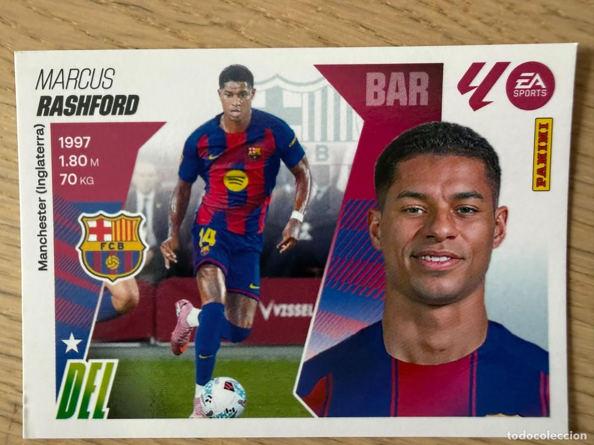 Cromos de f&uacute;tbol: FICHAJE 20 RASHFORD BARCELONA 25 26 2025 2026 LIGA EA SPORTS COLECCIONES ESTE SIN PEGAR