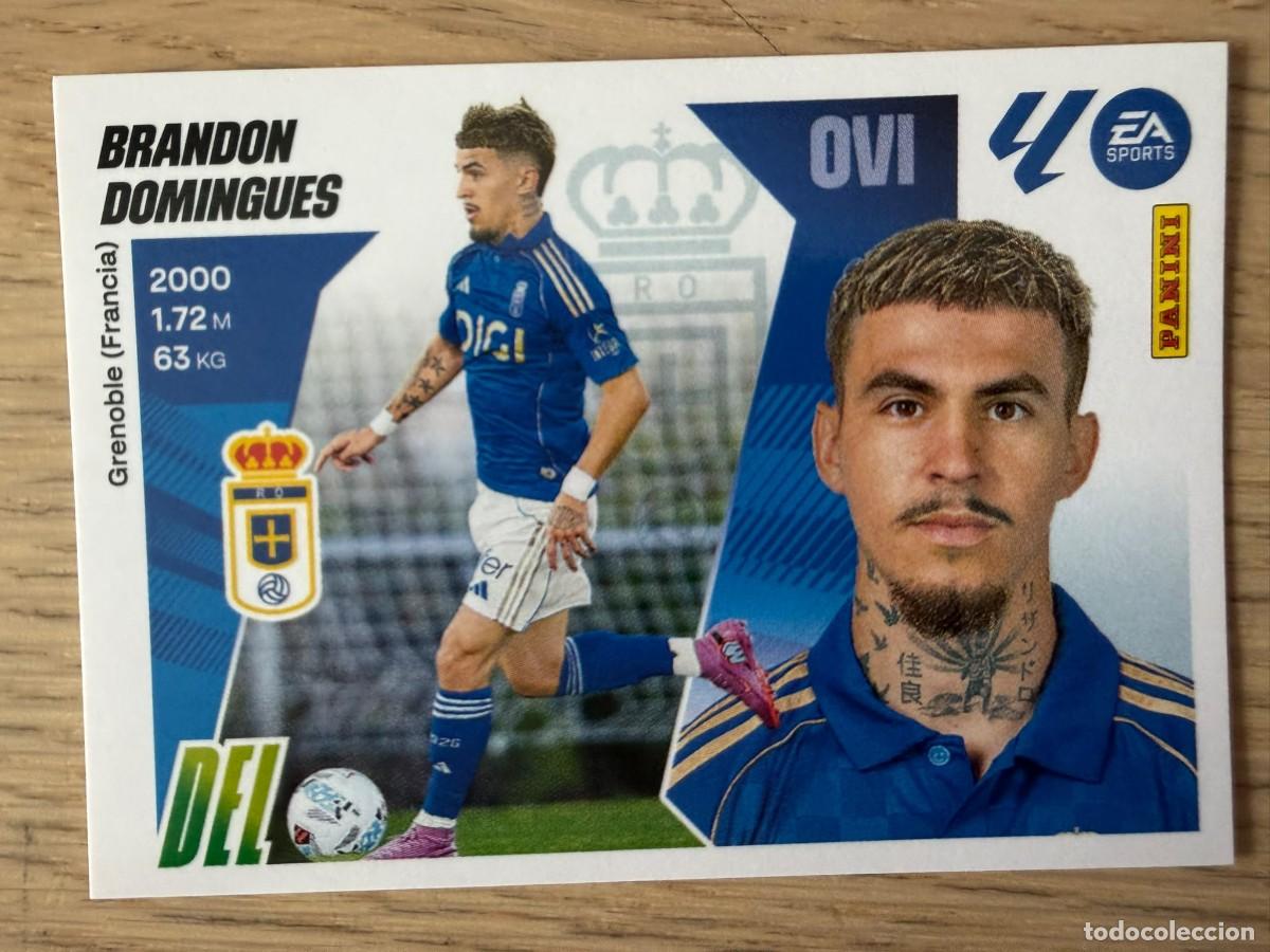 Fu&szlig;ball-Sticker: FICHAJE 22 BRANDON DOMINGUES OVIEDO 25 26 2025 2026 LIGA EA SPORTS COLECCIONES ESTE SIN PEGAR