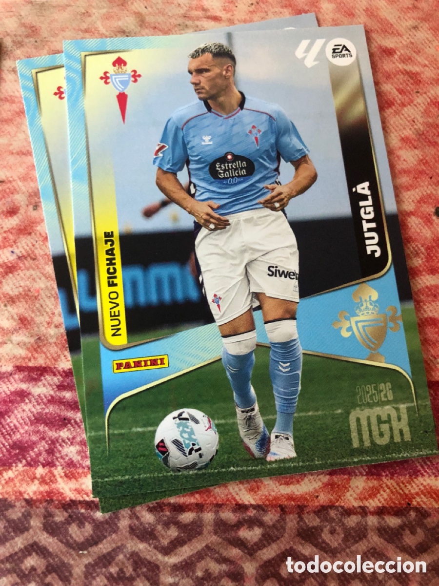 Cromos de f&uacute;tbol: Jutgla nuevo fichaje n&uacute;mero 443 del Celta Megacracks 25-26 2025-2026