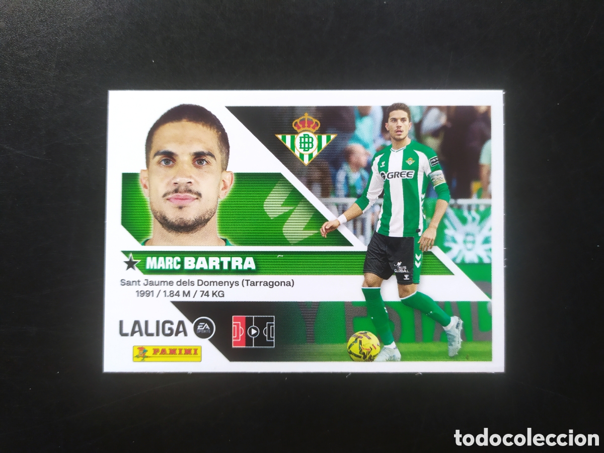Cromos de f&uacute;tbol: Liga este 2026 2027 26 27 panini Bartra n&deg; 7 Real Betis