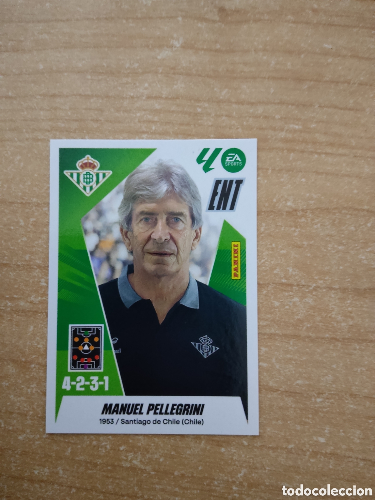 Cromos de f&uacute;tbol: 2 MANUEL PELLEGRINI REAL BETIS LIGA ESTE 2025 2026