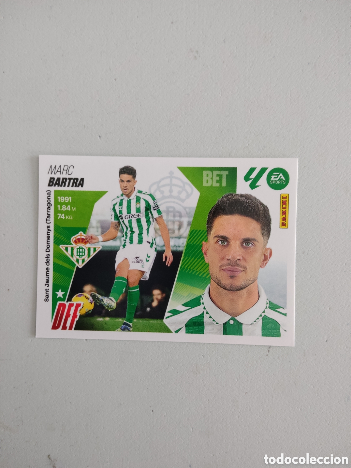 Cromos de f&uacute;tbol: 6 BARTRA REAL BETIS LIGA ESTE 2025 2026