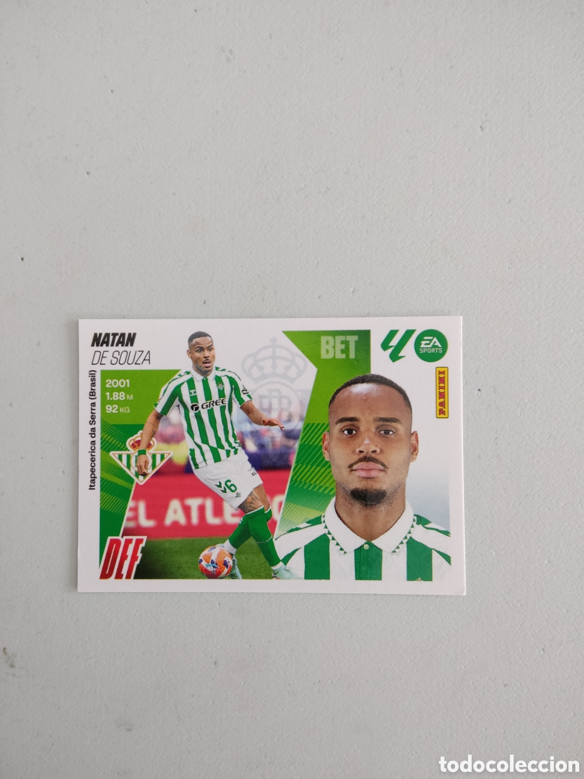 Cromos de f&uacute;tbol: 7 NATAN REAL BETIS LIGA ESTE 2025 2026