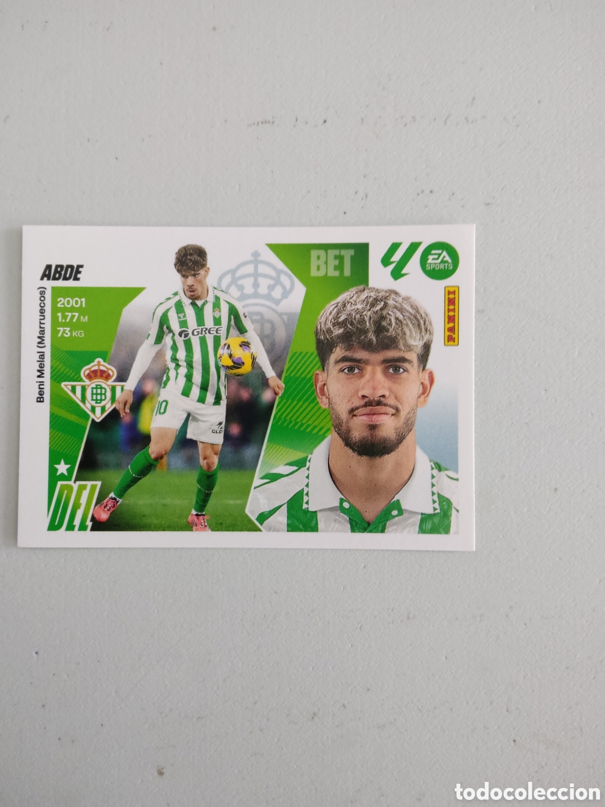 Cromos de f&uacute;tbol: 18 ABDE REAL BETIS LIGA ESTE 2025 2026