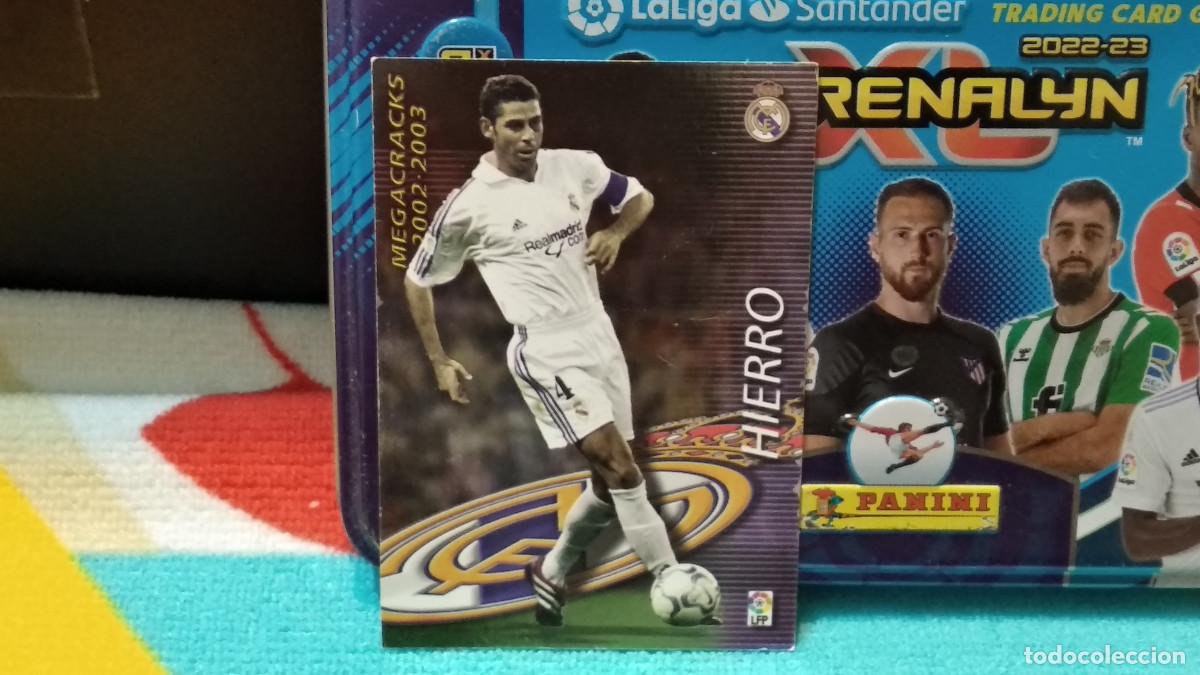 Cromos de f&uacute;tbol: 367 HIERRO - REAL MADRID MEGACRAKS BRILLO LIGA 2002 2003 02 03 MEGAFICHAS PANINI
