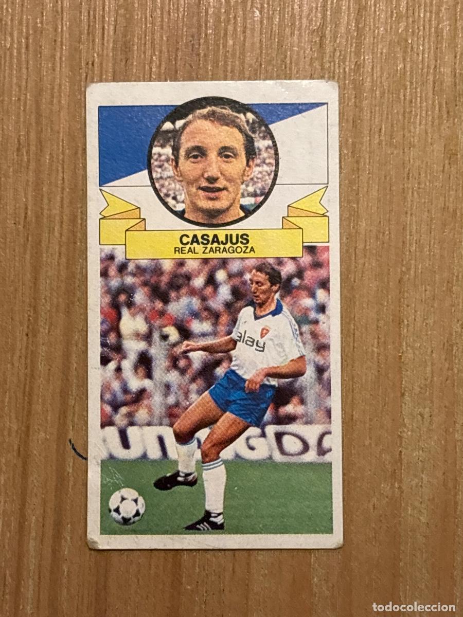 Cromos de f&uacute;tbol: 37. CROMO 1985-86 LIGA ESTE 85-86 CASAJUS REAL ZARAGOZA SIN PEGAR