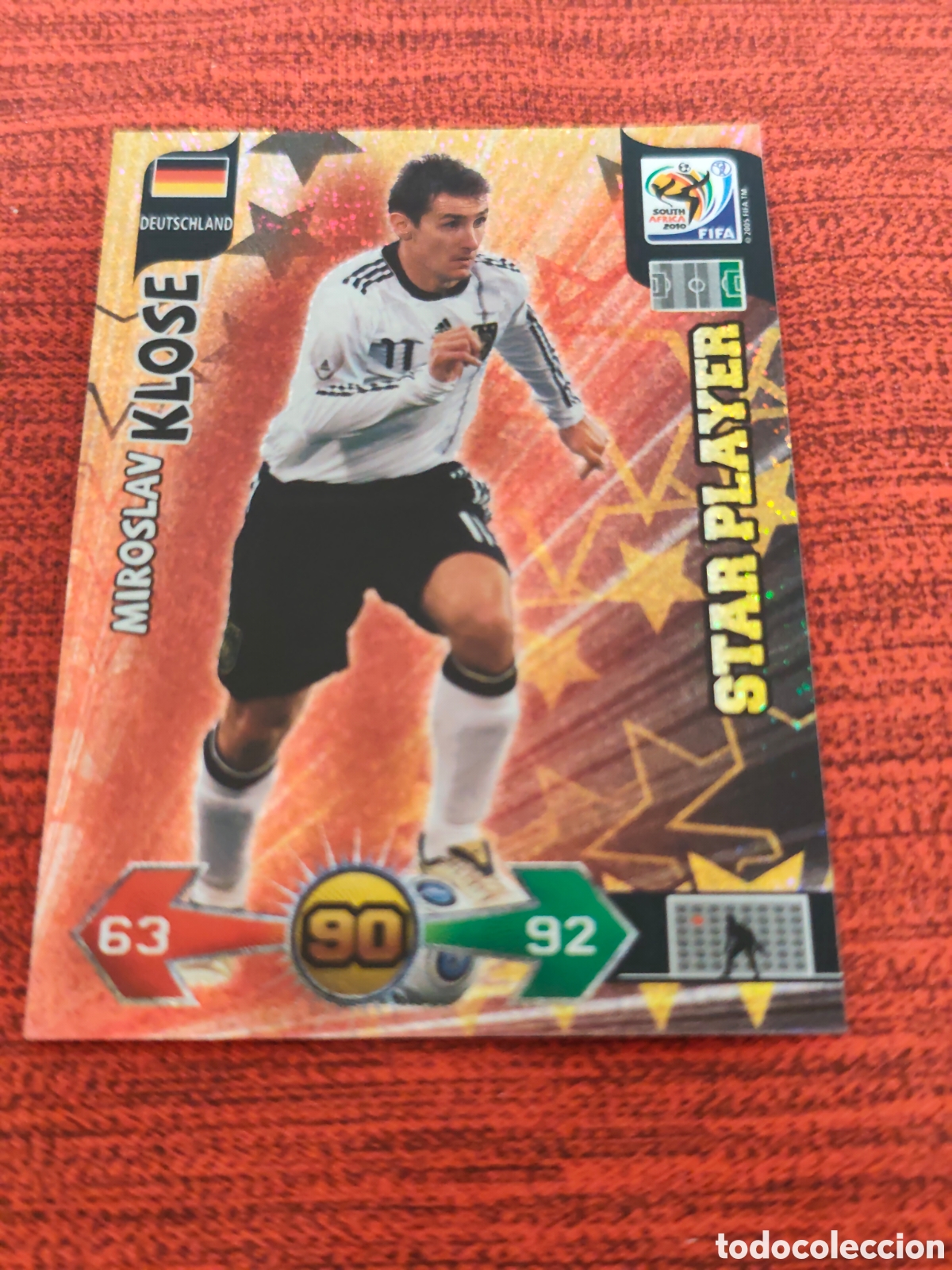Cromos de f&uacute;tbol: STAR PLAYER KLOSE ALEMANIA ADRENALYN XL WORLD CUP SOUTH AFRICA 2010
