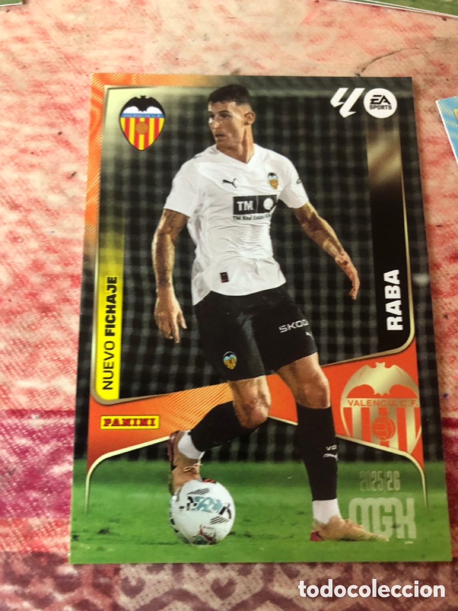 Cromos de f&uacute;tbol: 444 RABA VALENCIA NUEVO FICHAJE MEGACRACKS MGK 2025 2026 25 26 PANINI NUEVO