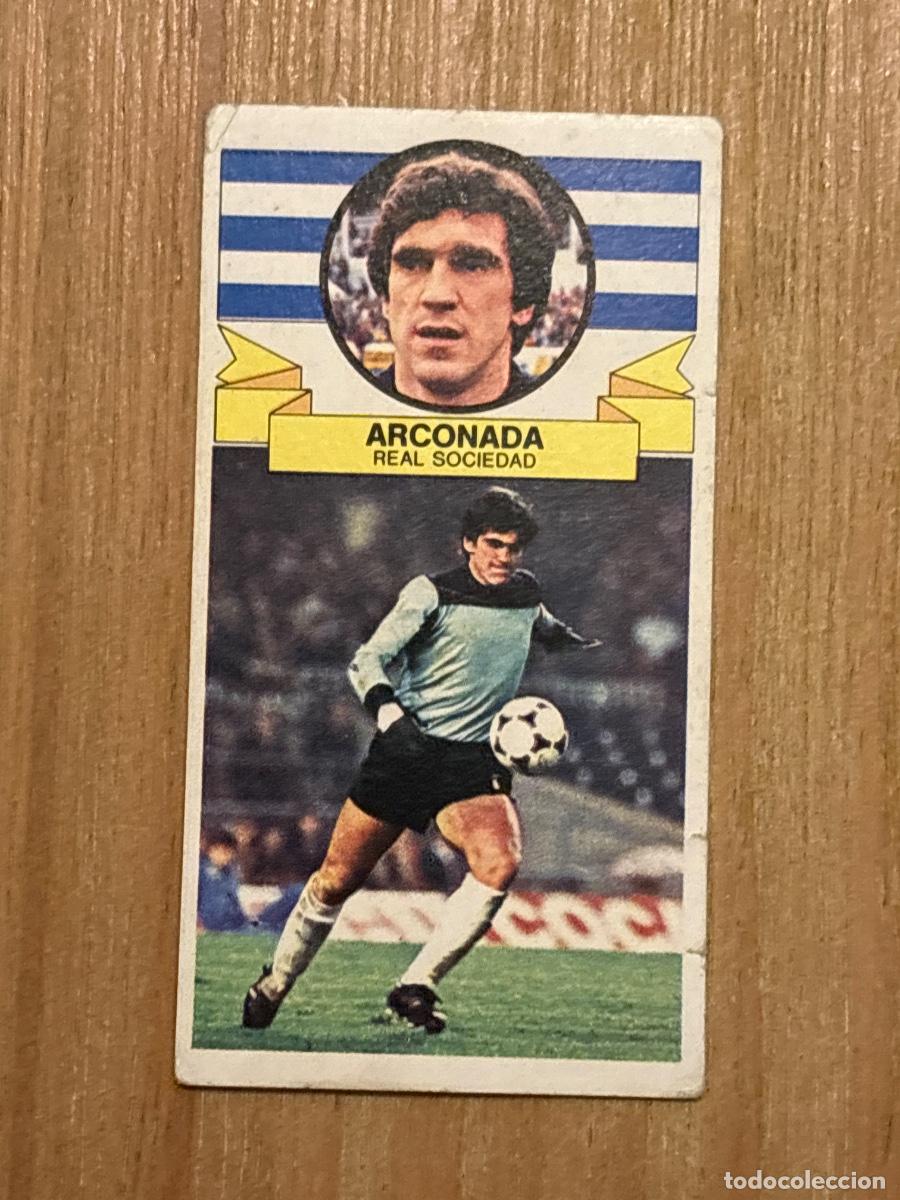 Cromos de f&uacute;tbol: 37. CROMO 1985-86 LIGA ESTE 85-86 ARCONADA REAL SOCIEDAD SIN PEGAR