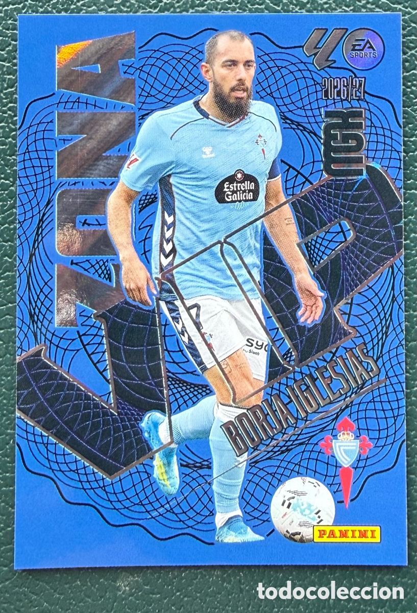 Figurine di Calcio: 389 BORJA IGLESIAS CELTA DE VIGO ZONA VIP FICHAS ALBUM MEGACRACKS 2026 2027 MGK 26 27