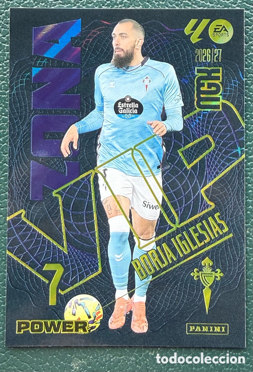 Figurine di Calcio: 389P / 389 P BORJA IGLESIAS CELTA DE VIGO ZONA VIP POWER FICHAS ALBUM MEGACRACKS 2026 2027 MGK 26 27