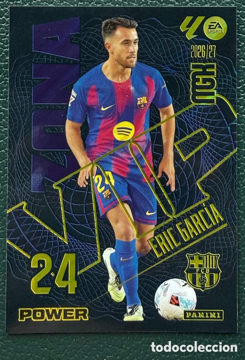Football Stickers: 393P / 393 P ERIC GARCIA FC BARCELONA ZONA VIP POWER FICHAS ALBUM MEGACRACKS 2026 2027 MGK 26 27