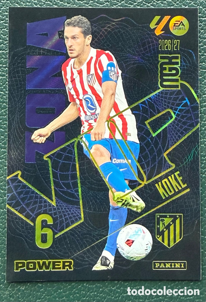Football Stickers: 400P / 400 P KOKE ATLETICO DE MADRID ZONA VIP POWER FICHAS ALBUM MEGACRACKS 2026 2027 MGK 26 27