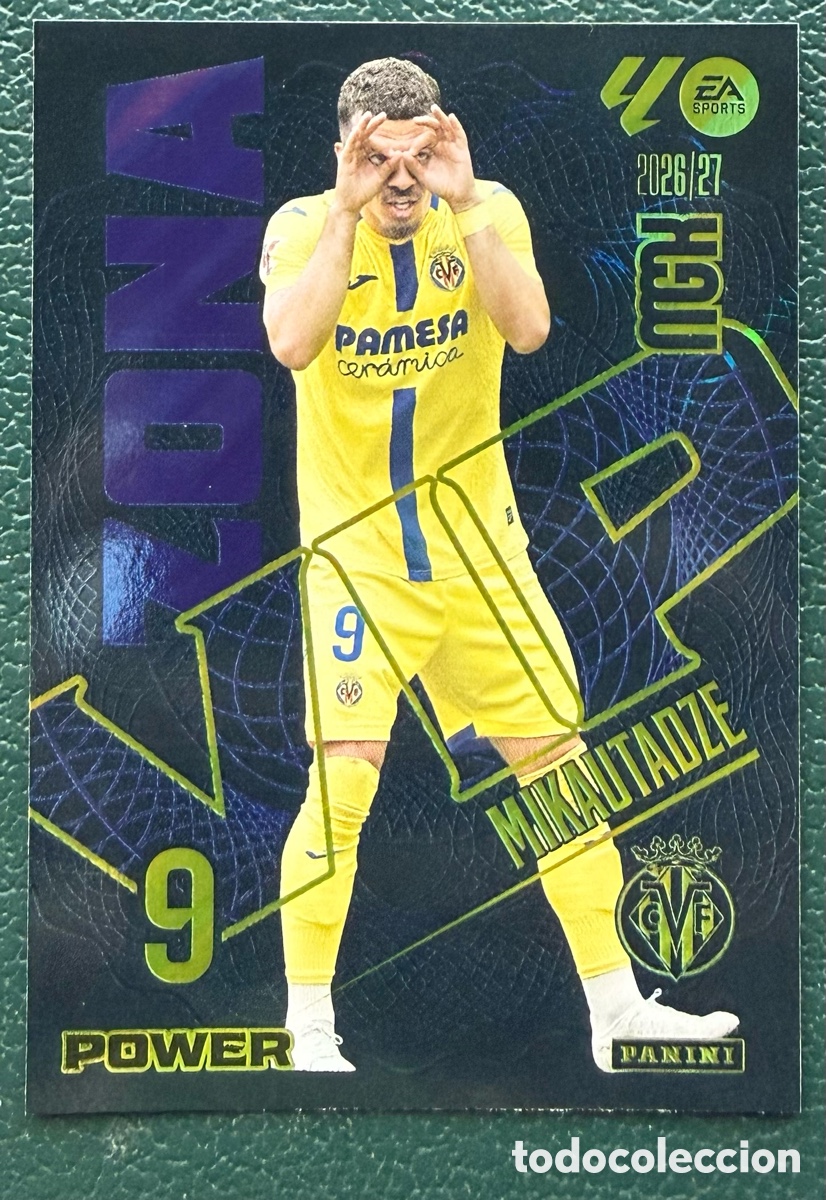 Cartes &agrave; collectionner de Football: 402P / 402 P MIKAUTADZE VILLARREAL CF ZONA VIP POWER FICHAS ALBUM MEGACRACKS 2026 2027 MGK 26 27
