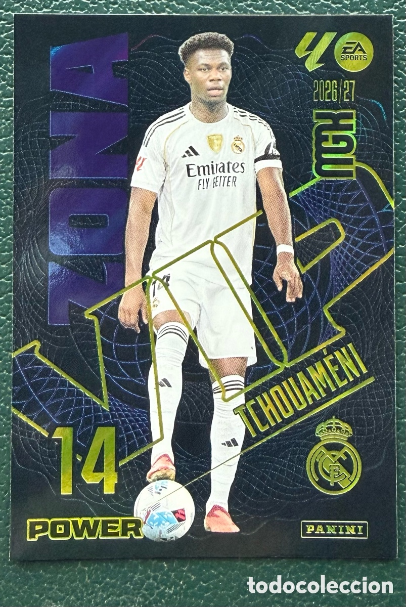 Cromos de f&uacute;tbol: 405P / 405 P TCHOUAMENI REAL MADRID ZONA VIP POWER FICHAS ALBUM MEGACRACKS 2026 2027 MGK 26 27