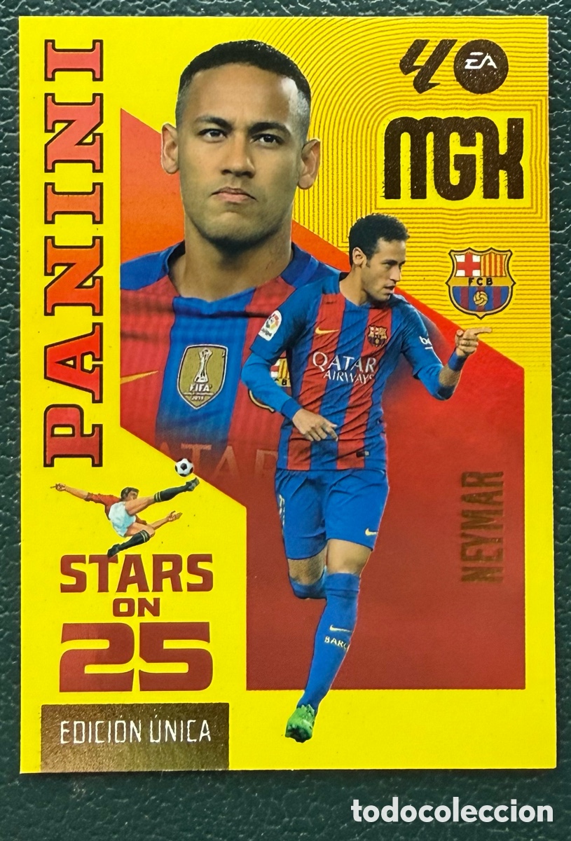 Fu&szlig;ball-Sticker: 446 NEYMAR FC BARCELONA STARS ON 25 FICHAS ALBUM MEGACRACKS 2026 2027 MGK 26 27