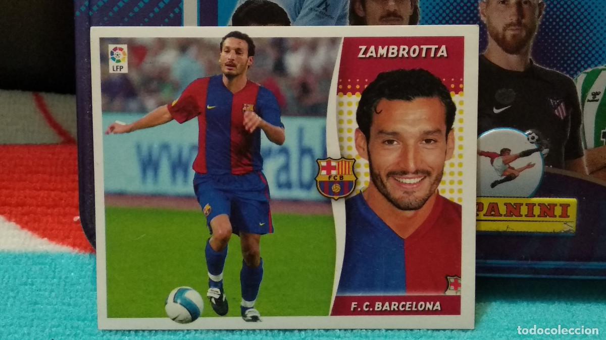 Cromos de f&uacute;tbol: FICHAJE N&ordm; 12 ZAMBROTTA BARCELONA VERSION 2 SIN PEGAR PANINI EDICIONES ESTE LIGA 2006 2007 06 07