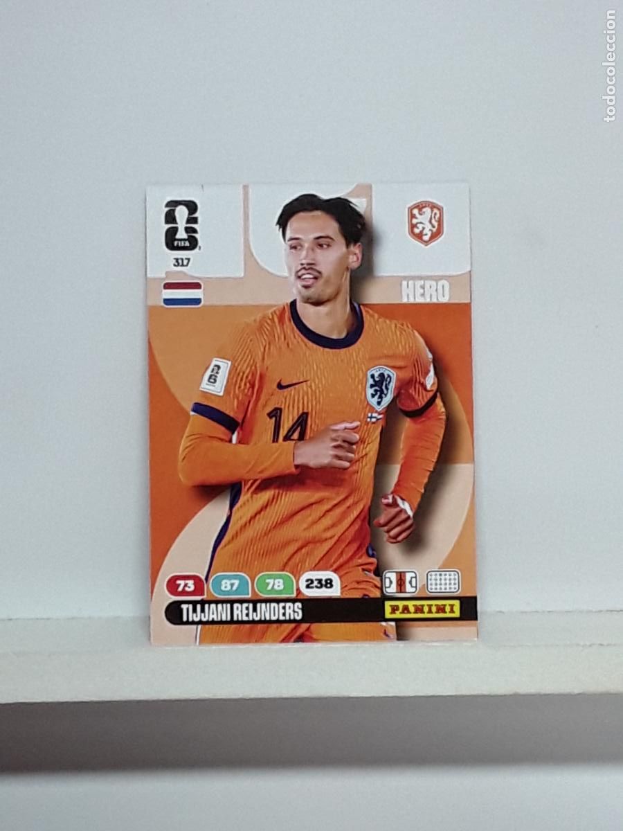 Cromos de f&uacute;tbol: ADRENALYN MUNDIAL 2026 WORLD CUP 26 ALBUM PANINI N 317 NEDERLAND TIJJANI REIJNDERS
