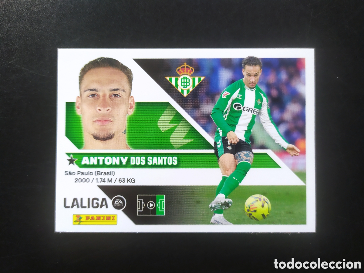 Cromos de f&uacute;tbol: Liga este 2026 2027 26 27 panini Antony n&deg; 18 Real Betis