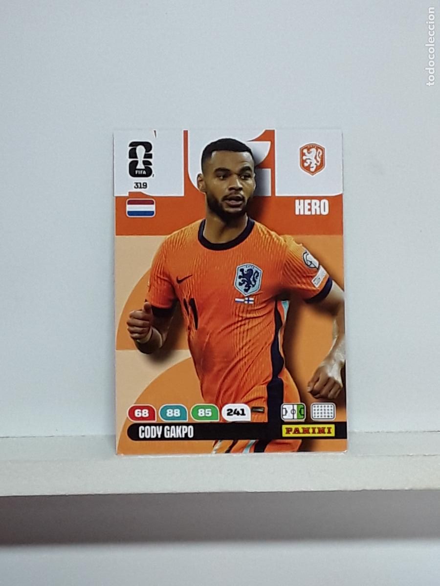Cromos de f&uacute;tbol: ADRENALYN MUNDIAL 2026 WORLD CUP 26 ALBUM PANINI N 319 NEDERLAND CODY GAKPO
