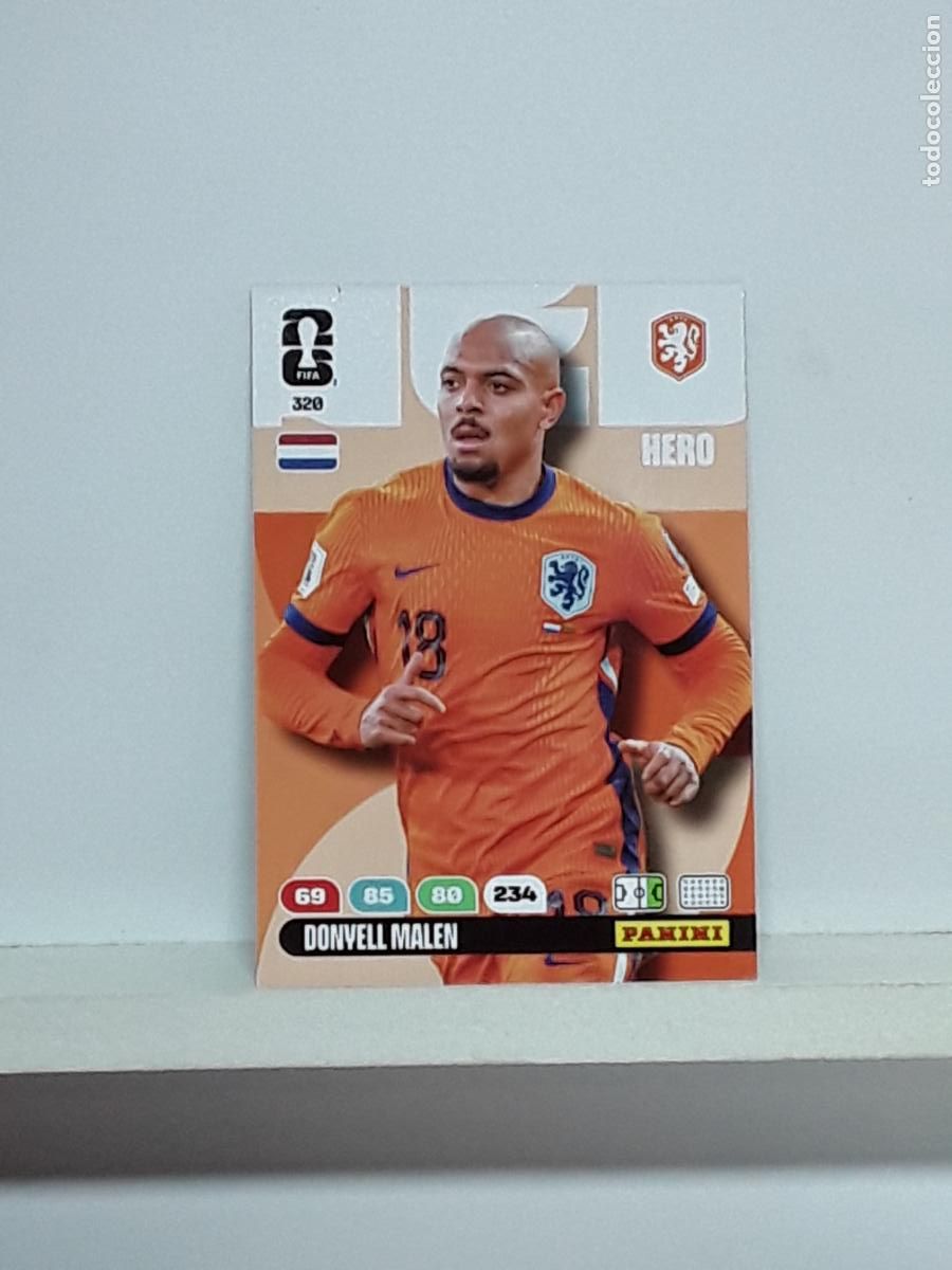 Cromos de f&uacute;tbol: ADRENALYN MUNDIAL 2026 WORLD CUP 26 ALBUM PANINI N 320 NEDERLAND DONYELL MALEN