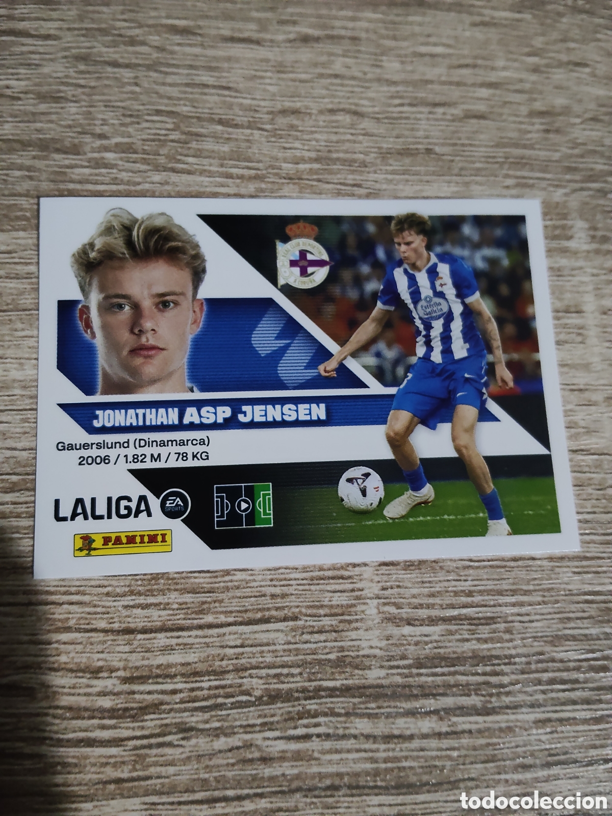 Cromos de f&uacute;tbol: Asp Jensen Deportivo de la Coru&ntilde;a liga 2026 2027 26 27 ediciones este