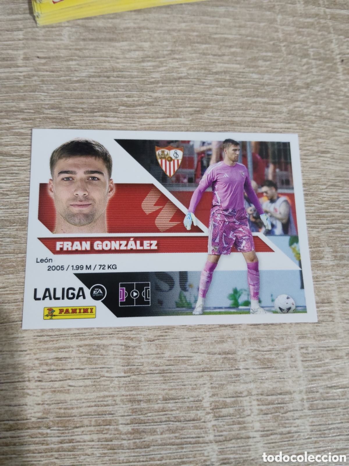 Cromos de f&uacute;tbol: Fran Gonz&aacute;lez Sevilla liga 2026 2027 26 27 ediciones este