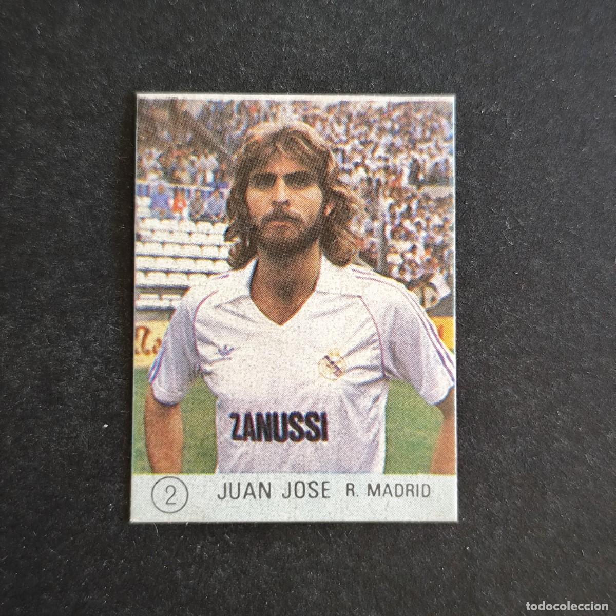 Cromos de f&uacute;tbol: 2 JUAN JOSE REAL MADRID SELECCION DE FUTBOL LIGA ESPA&Ntilde;OLA 83 ED. MATEO MIRETE - SIN PEGAR