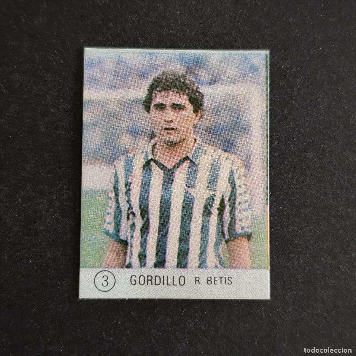 Cromos de f&uacute;tbol: 3 GORDILLO BETIS SELECCION DE FUTBOL LIGA ESPA&Ntilde;OLA 83 ED. MATEO MIRETE - SIN PEGAR