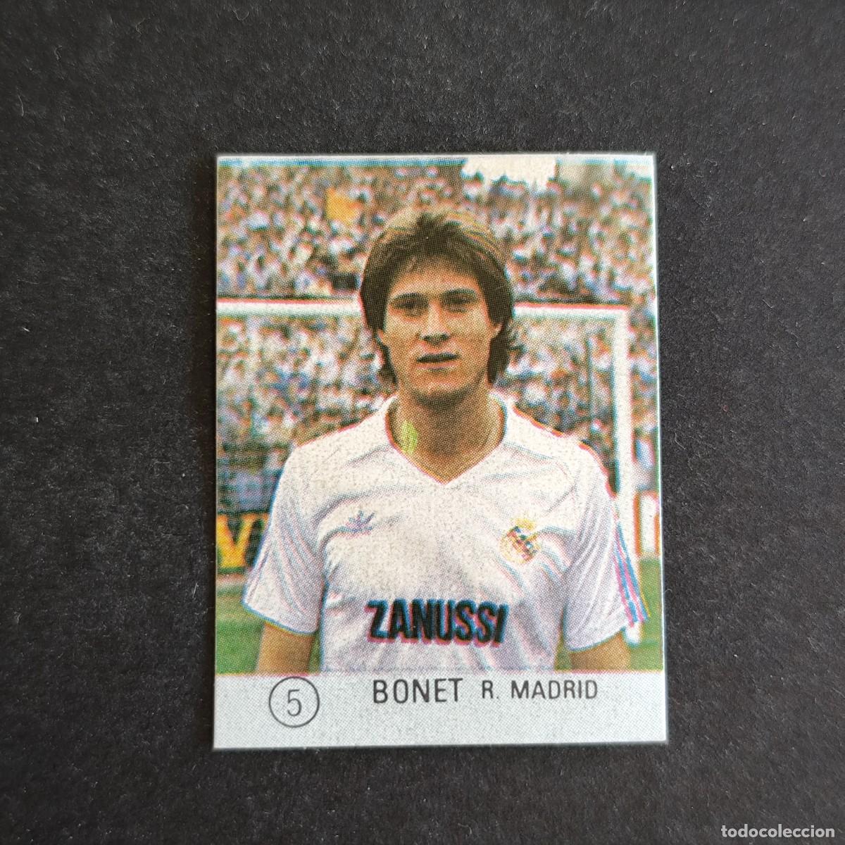 Cromos de f&uacute;tbol: 5 BONET REAL MADRID SELECCION DE FUTBOL LIGA ESPA&Ntilde;OLA 83 ED. MATEO MIRETE - SIN PEGAR