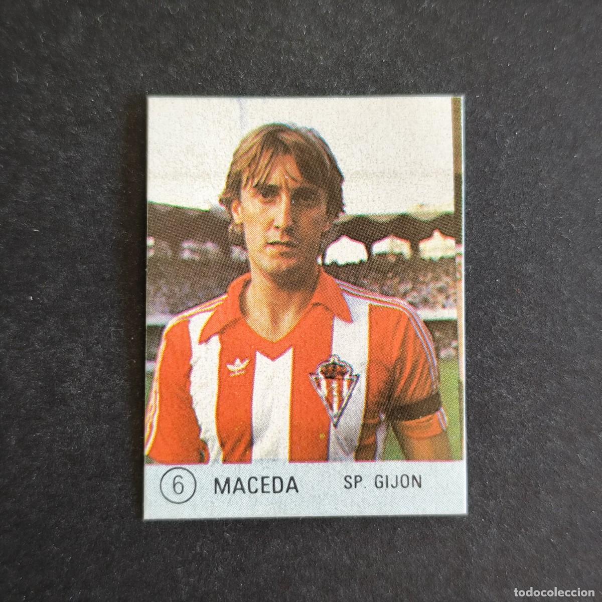 Cromos de f&uacute;tbol: 6 MACEDA SPORTING GIJON SELECCION DE FUTBOL LIGA ESPA&Ntilde;OLA 83 ED. MATEO MIRETE - SIN PEGAR