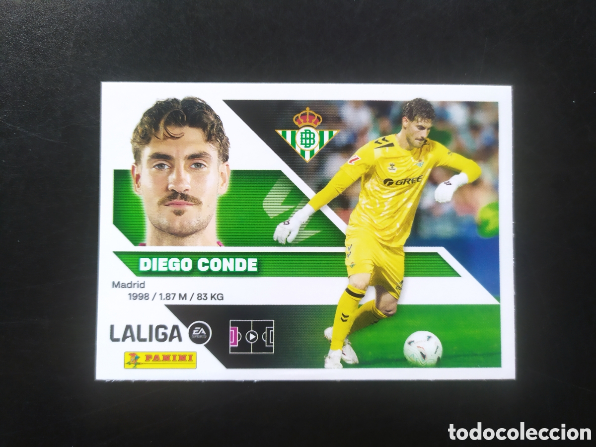 Cromos de f&uacute;tbol: Liga este 2026 2027 26 27 panini Diego Conde coloca n&deg; 4 bis Real Betis