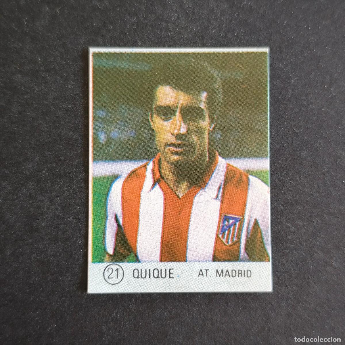 Cromos de f&uacute;tbol: 21 QUIQUE ATLETICO MADRID SELECCION DE FUTBOL LIGA ESPA&Ntilde;OLA 83 ED. MATEO MIRETE - SIN PEGAR
