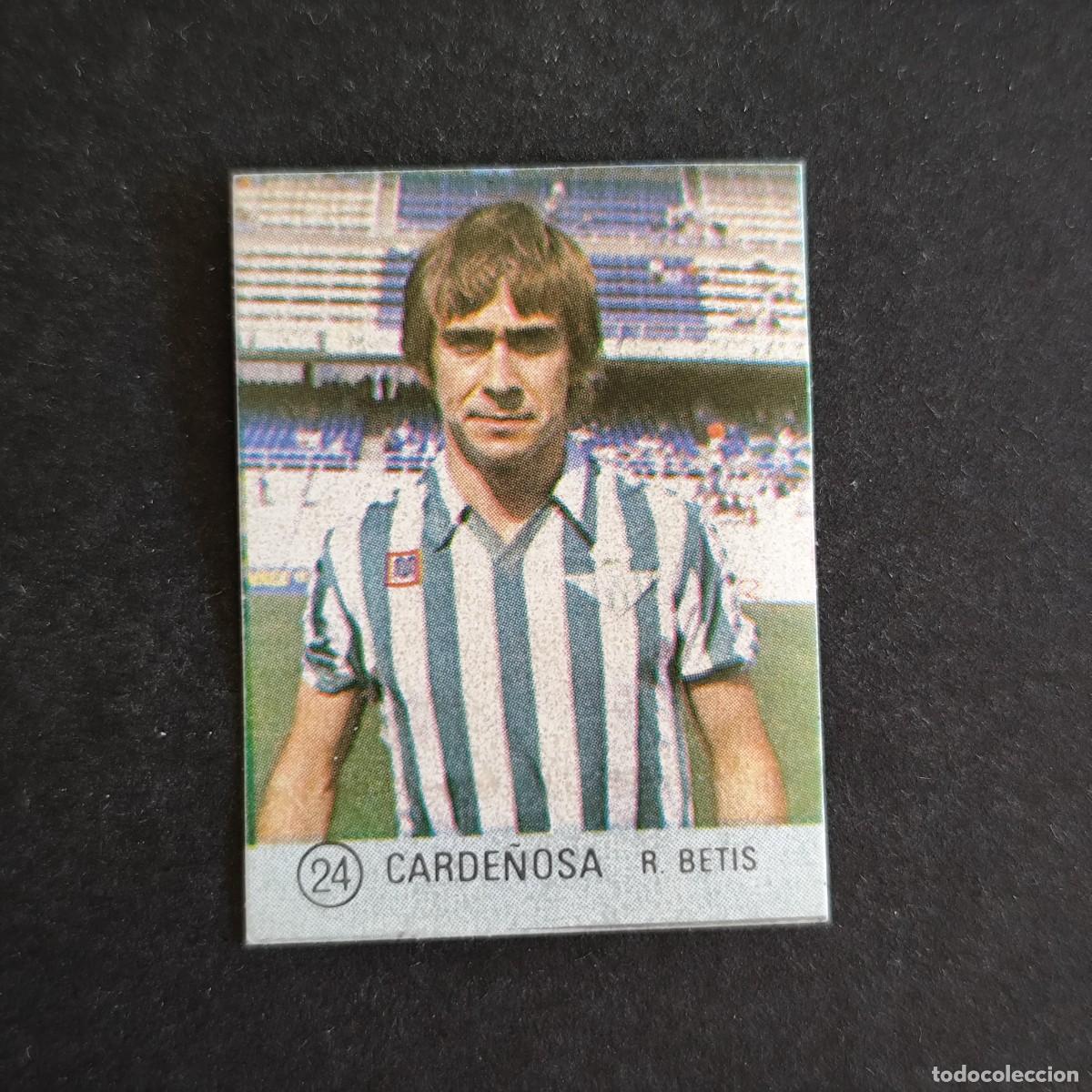 Cromos de f&uacute;tbol: 24 CARDE&Ntilde;OSA BETIS SELECCION DE FUTBOL LIGA ESPA&Ntilde;OLA 83 ED. MATEO MIRETE - SIN PEGAR