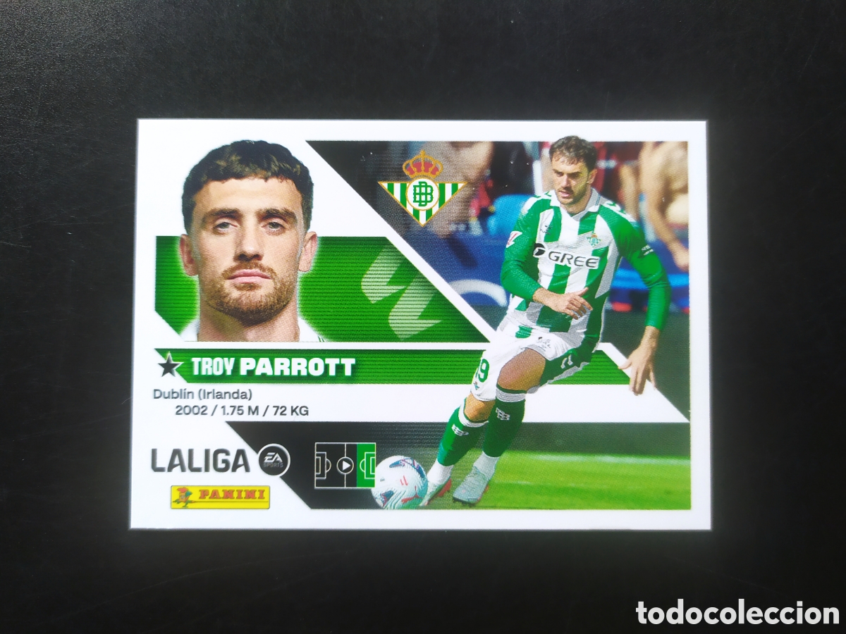Cromos de f&uacute;tbol: Liga este 2026 2027 26 27 panini Parrott fichaje n&deg; 38 Real Betis