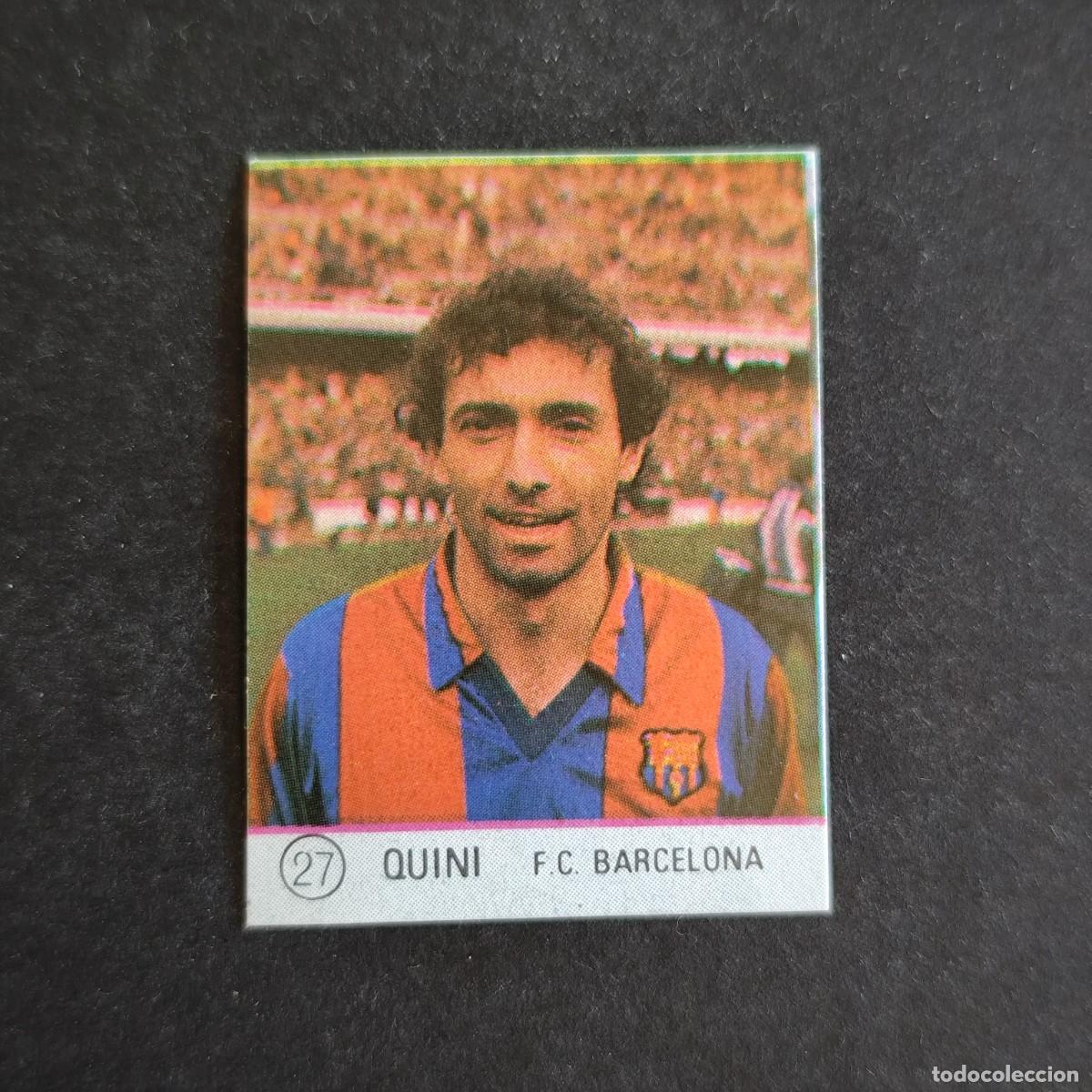 Cromos de f&uacute;tbol: 27 QUINI BARCELONA SELECCION DE FUTBOL LIGA ESPA&Ntilde;OLA 83 ED. MATEO MIRETE - SIN PEGAR