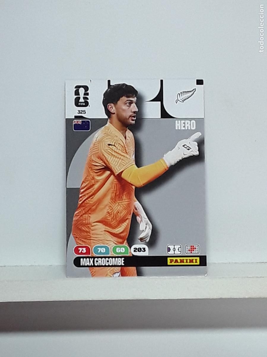 Cromos de f&uacute;tbol: ADRENALYN MUNDIAL 2026 WORLD CUP 26 ALBUM PANINI N 325 NUEVA ZELANDA MAX CROCOMBE