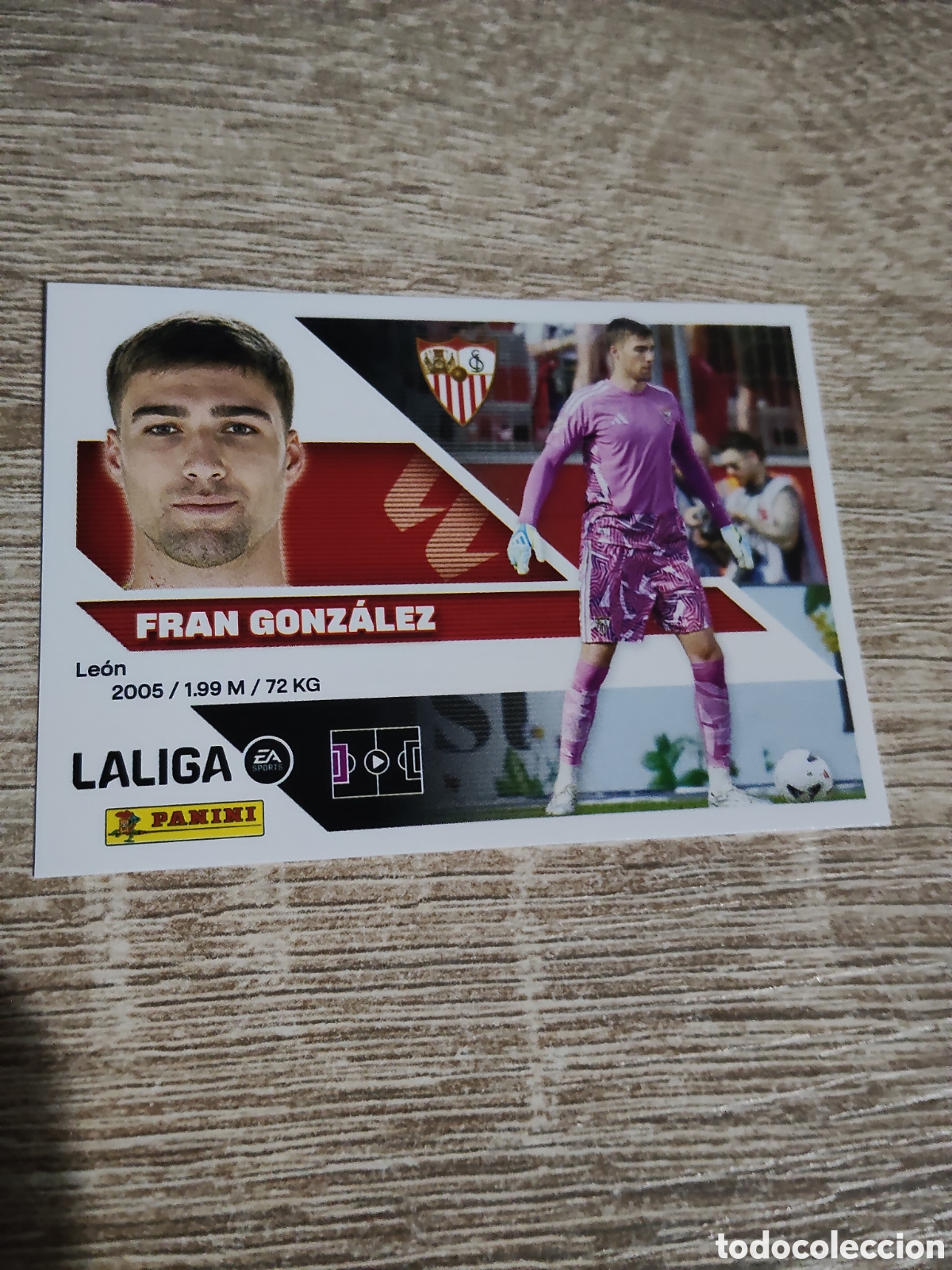Cromos de f&uacute;tbol: Fran Gonz&aacute;lez Sevilla liga 2026 2027 26 27 ediciones este