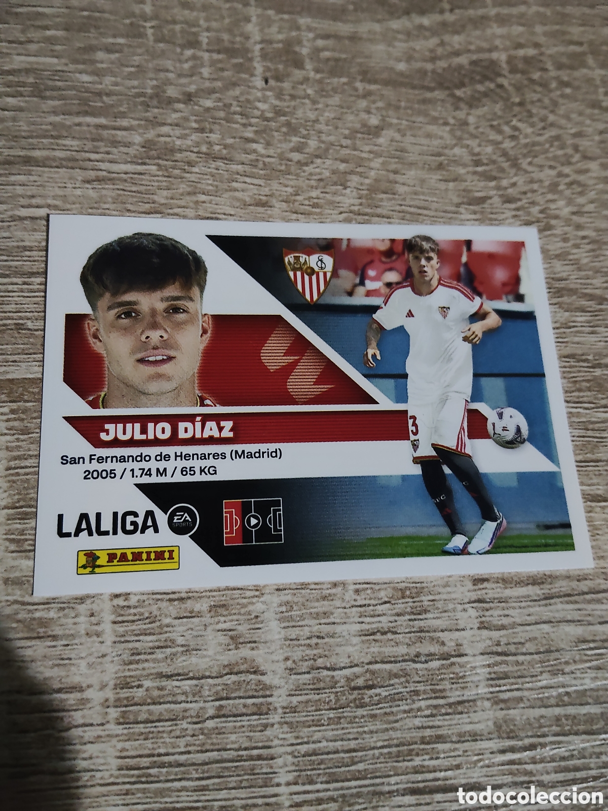 Cromos de f&uacute;tbol: Julio D&iacute;az coloca Sevilla liga 2026 2027 26 27 ediciones este