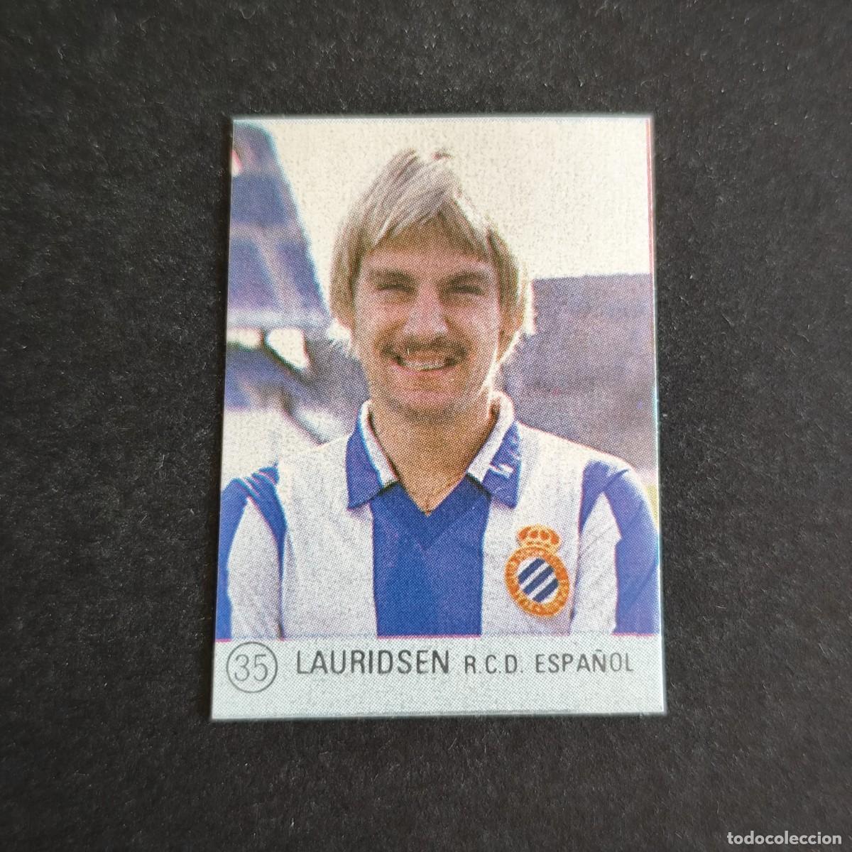 Cromos de f&uacute;tbol: 35 LAURIDSEN ESPA&Ntilde;OL SELECCION DE FUTBOL LIGA ESPA&Ntilde;OLA 83 ED. MATEO MIRETE - SIN PEGAR