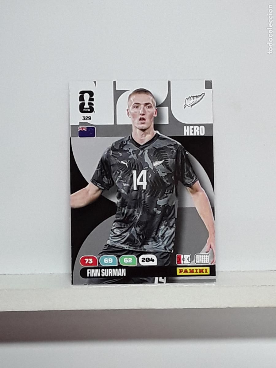 Cromos de f&uacute;tbol: ADRENALYN MUNDIAL 2026 WORLD CUP 26 ALBUM PANINI N 329 NUEVA ZELANDA FINN SURMAN