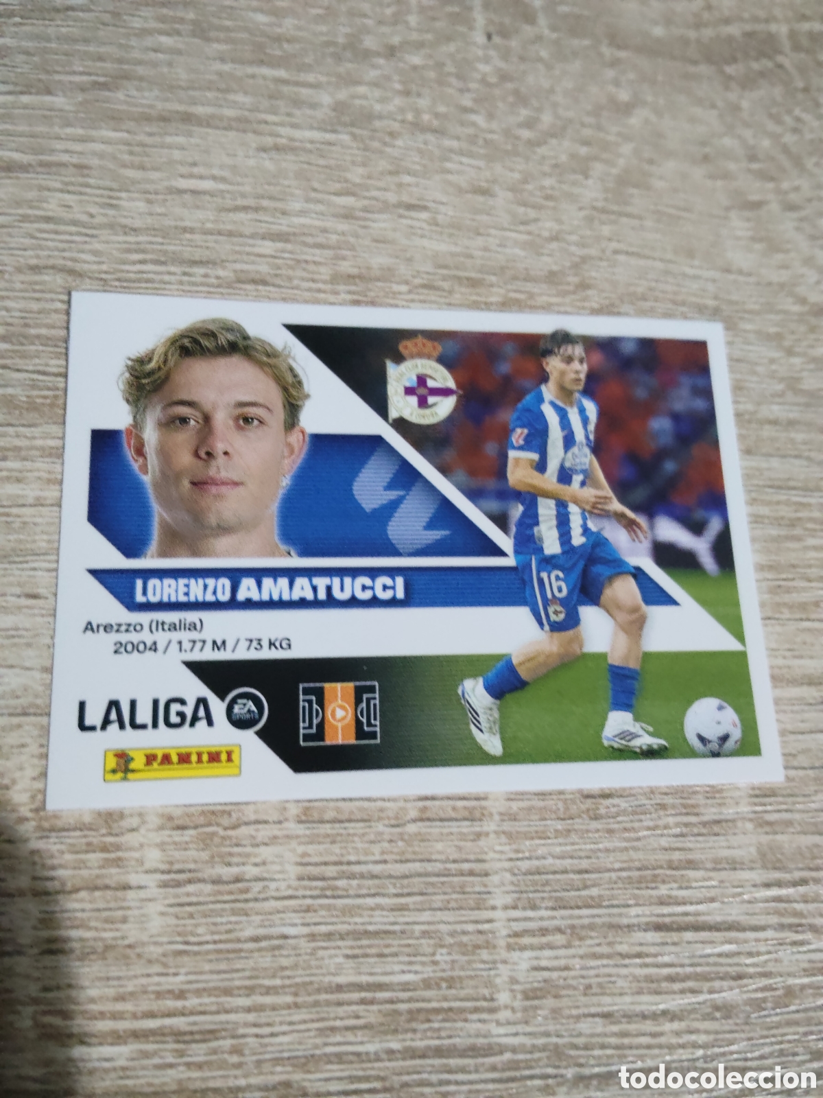 Cromos de f&uacute;tbol: Amatucci fichaje 22 Deportivo de la Coru&ntilde;a liga 2026 2027 26 27 ediciones este